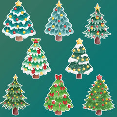 Christmas Tree Lollipop Cards Multi Type Tree Candy Holder For Navidad Party Sweets Packagings Supplies Kids DIY Gifts