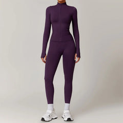 Women Seamless Yoga Set 2PCS Workout Set Sportswear Gym Clothing