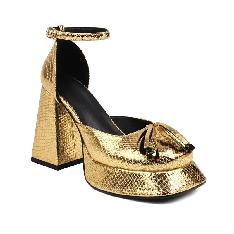 Women's High-Heeled Shoes With Breathable Lining Ultra-High Thick Heel Platform Sandals
