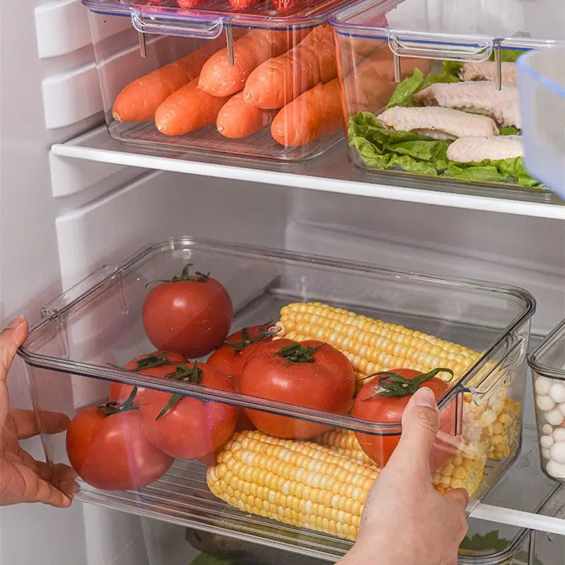 Fridge Organizer Bin Stackable Refrigerator Storage Box
