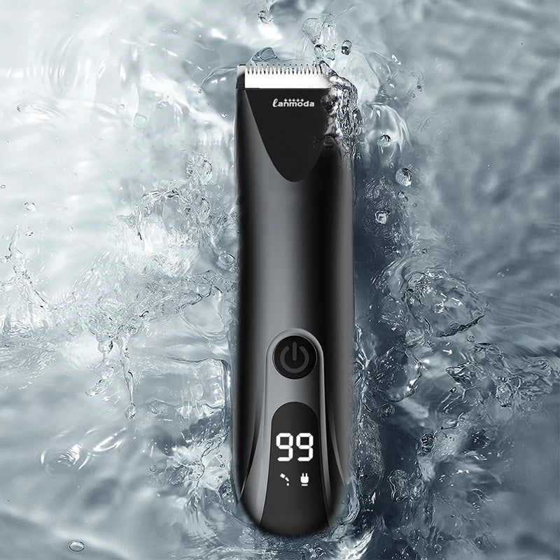 Electric Pubic Hair Trimmer for Men Body Groomer Clipper Ball Shaver Bikini Epilator