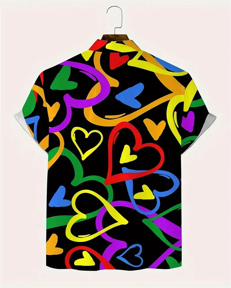 Hawaiian Men's Shirt Luxury Short Sleeve T-Shirt