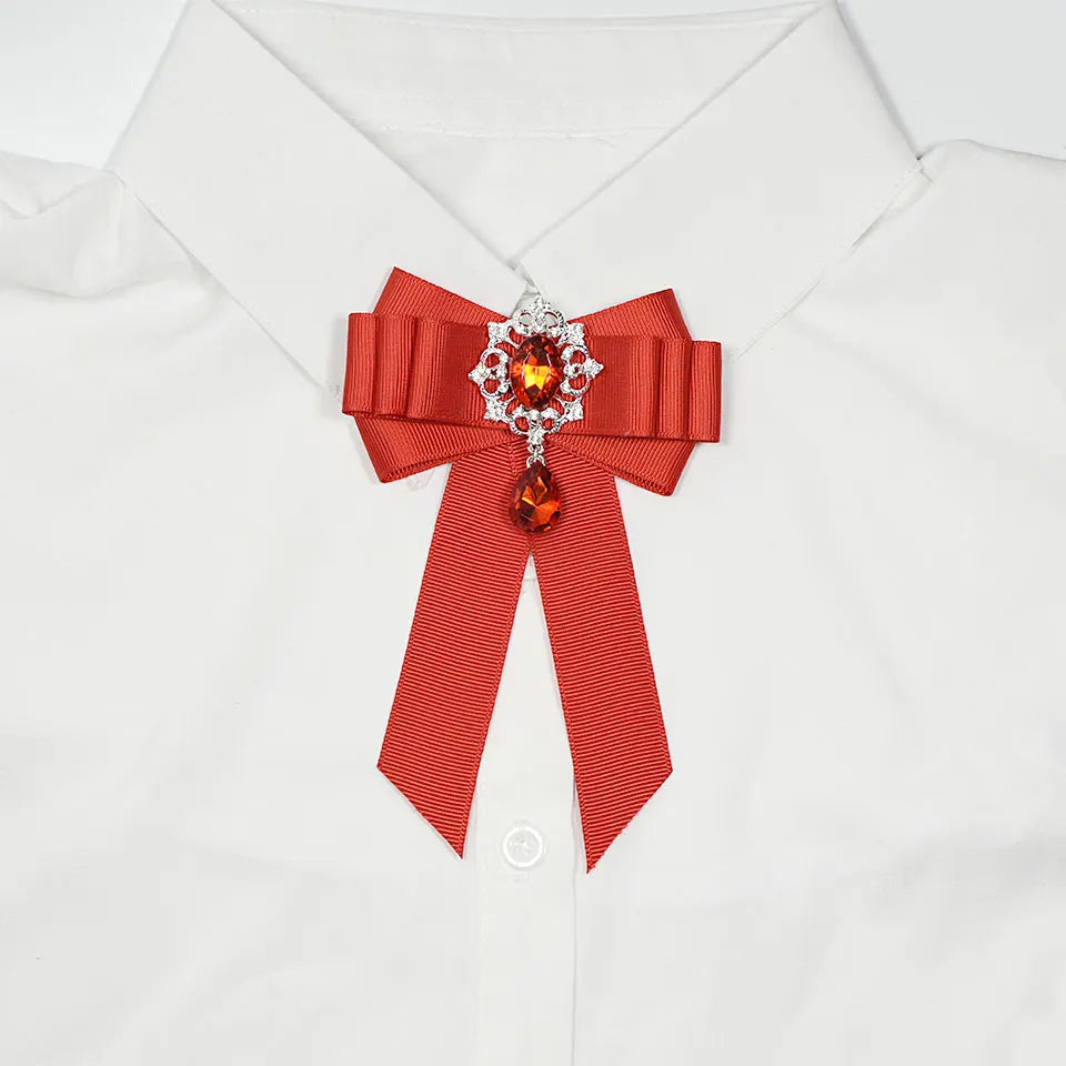 Bow Brooch Collar Pins And Brooches Blouse Women's Clothing Accessories