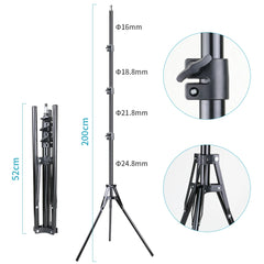 Adjustable Tripod Floor Stand Tablet Holder Stand for 4-11 Inches Tablet Smartphones Mount Lazy Holder