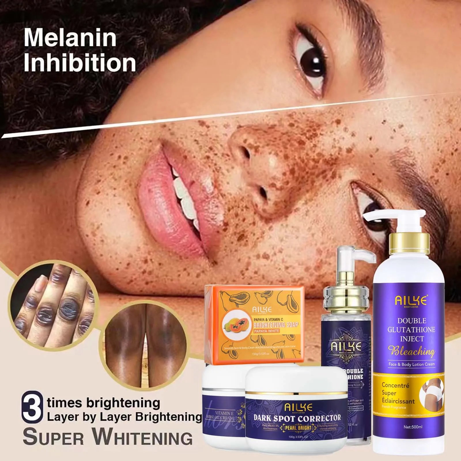 Glutathione Whitening Skin Care, Lightening Cream