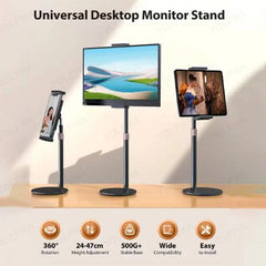 Tablet Stand Holder for ipad Height Adjustable Kindle Stand Stretch up down Monitor Stand for Desk Tablets Smartphone