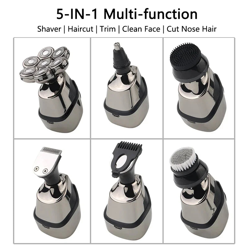 Electric Shaver For Men Bald Head Hair Clipper Nose Trimmer