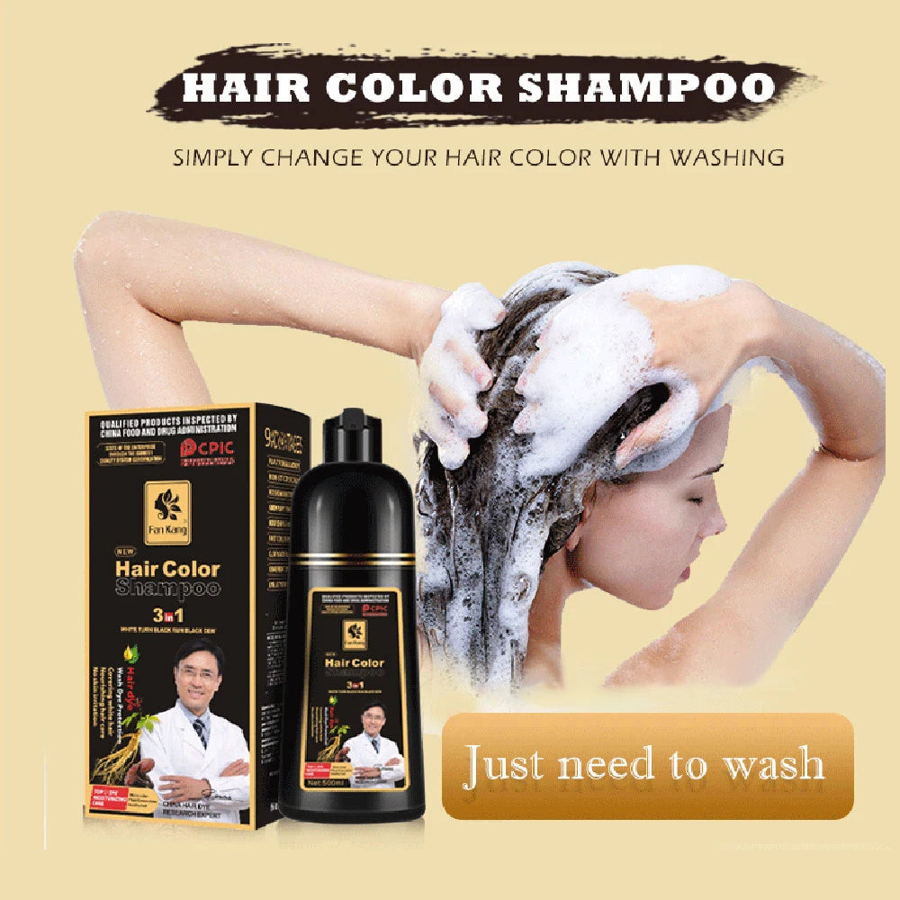 Essence Black Hair Dye Shampoo Covering Hair Permanent Hair Color