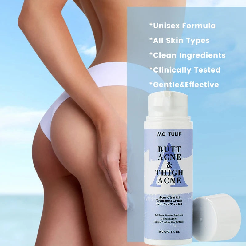 Acne Cream Tea Tree Oil Remove Hip Thigh Acne Moisturizes Smooth Skin  Body Care Cream