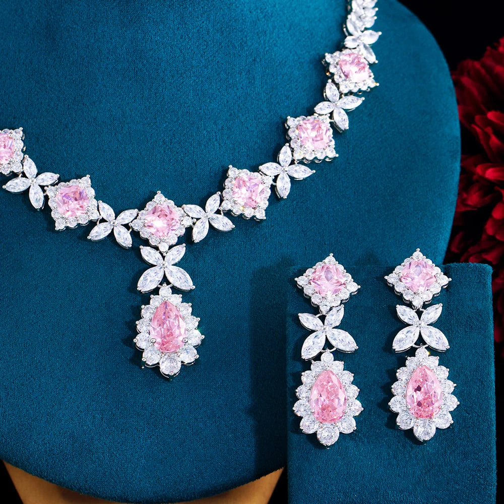 Pendant Necklace Earrings Jewelry Sets for Women