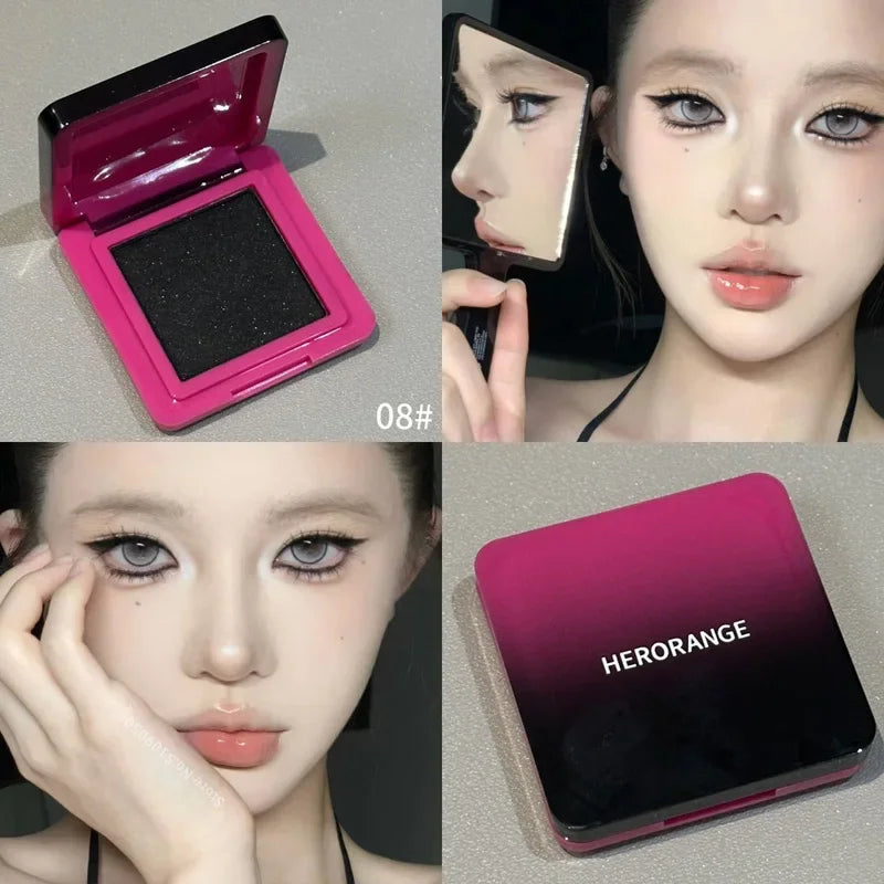 Wild Rose Black Eyeshdaow Palette Matte Glitter Single Color Eyeshadow