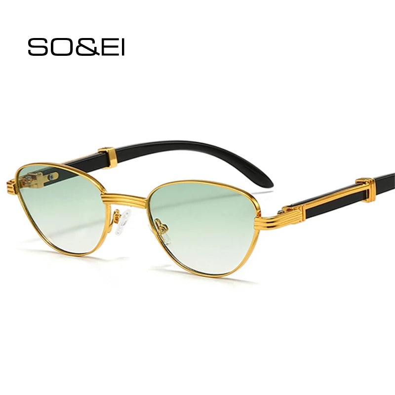 Women Luxury Sunglasses Fashion Brand Designer Clear Gradient Lens Eyewear