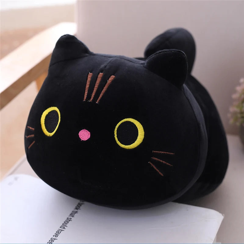 Cute Soft Cat Plush Pillow Sofa Cushion Kawaii Plush Toy Stuffed Cartoon Animal Doll for Kids Baby Girls Lovely Gift