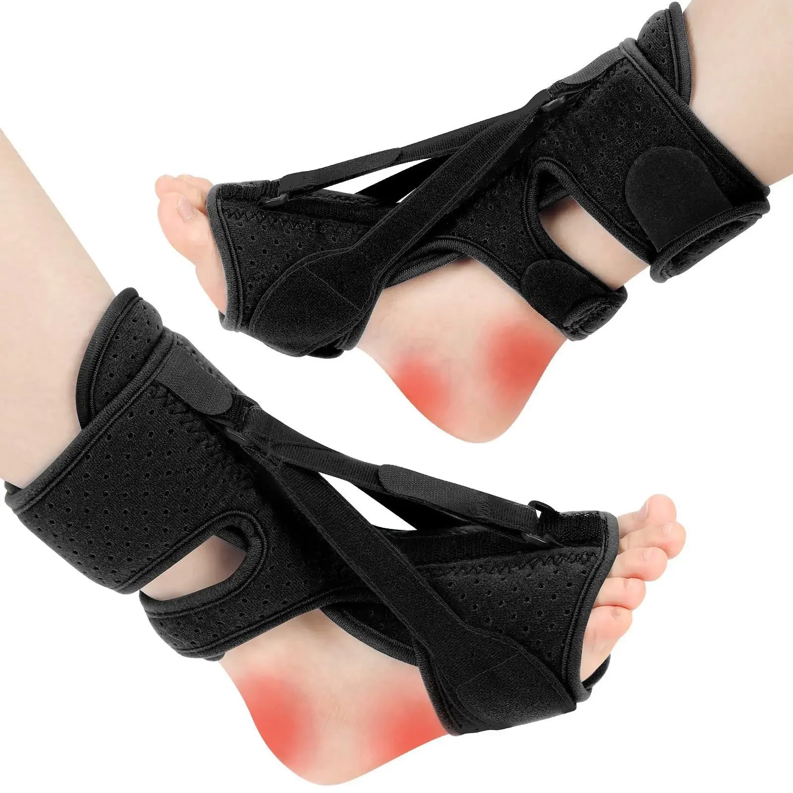 Adjustable Night Splint For Plantar Fasciitis Pain Relief Soft Foot Drop Brace
