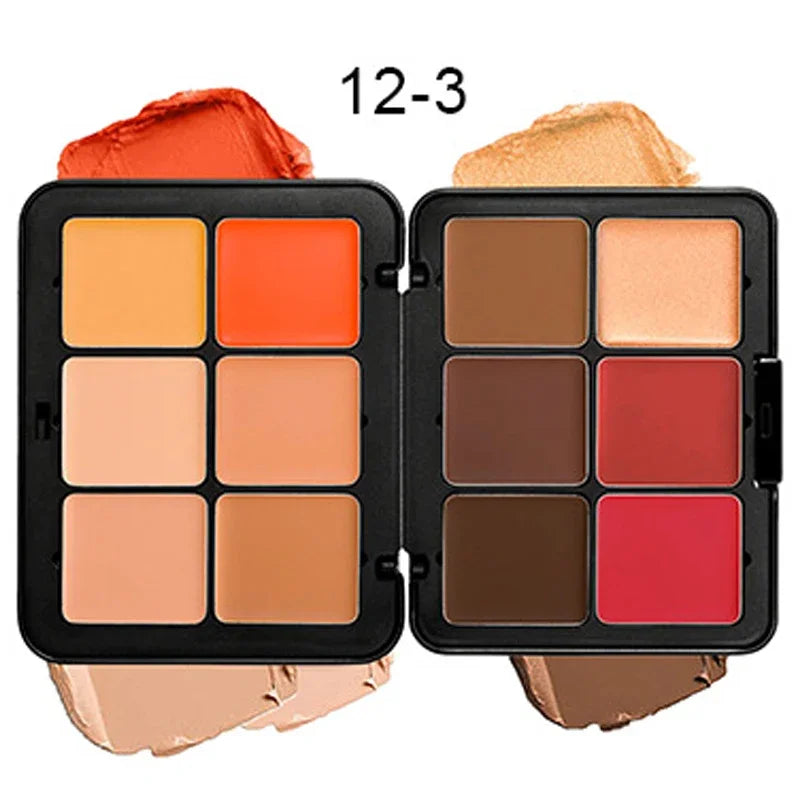 Concealer Blush Cream Matte Highlight Contour Makeup All-in-one Palette Contouring Makeup