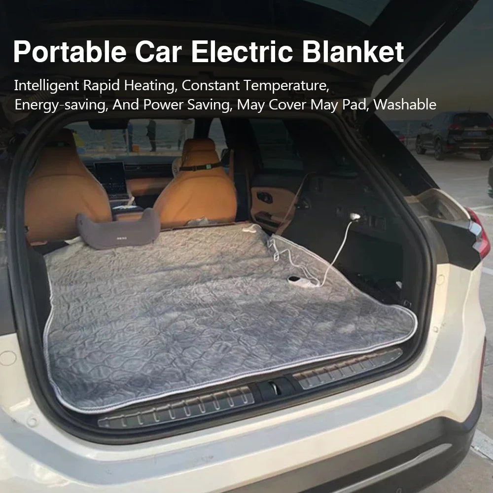 12V Car Electric Heating Blanket for Camping Trucks Off-Road Vehicles Heating Pad