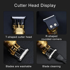 Professional Hair Trimmer Wireless Electric Hair Clipper Beard Shaver Men Hair Cutting Machine Barber For Men Haircut Style