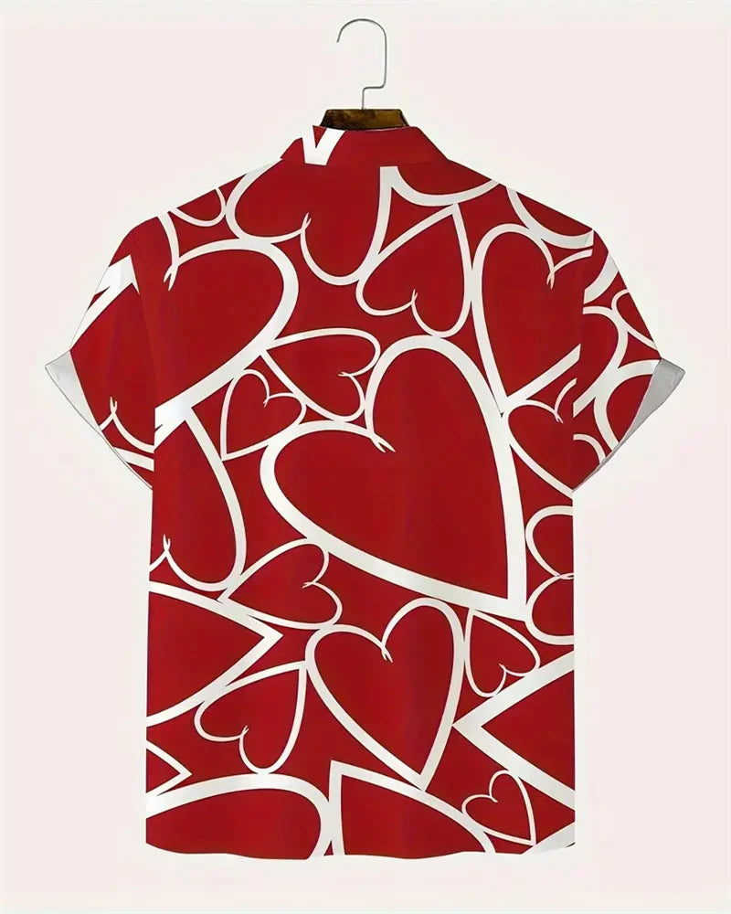 Hawaiian Men's Shirt Luxury Short Sleeve T-Shirt