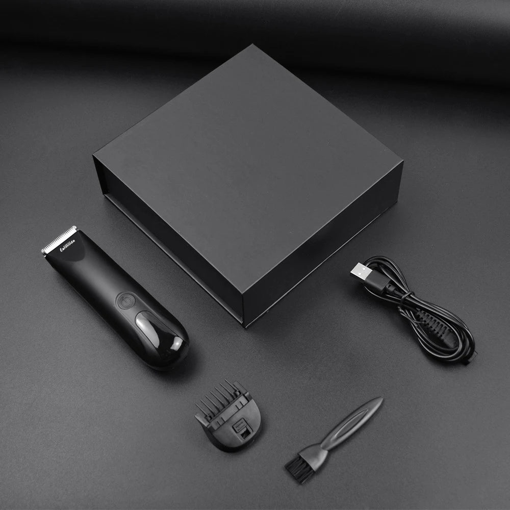 Electric Pubic Hair Trimmer for Men Body Groomer Clipper Ball Shaver Bikini Epilator