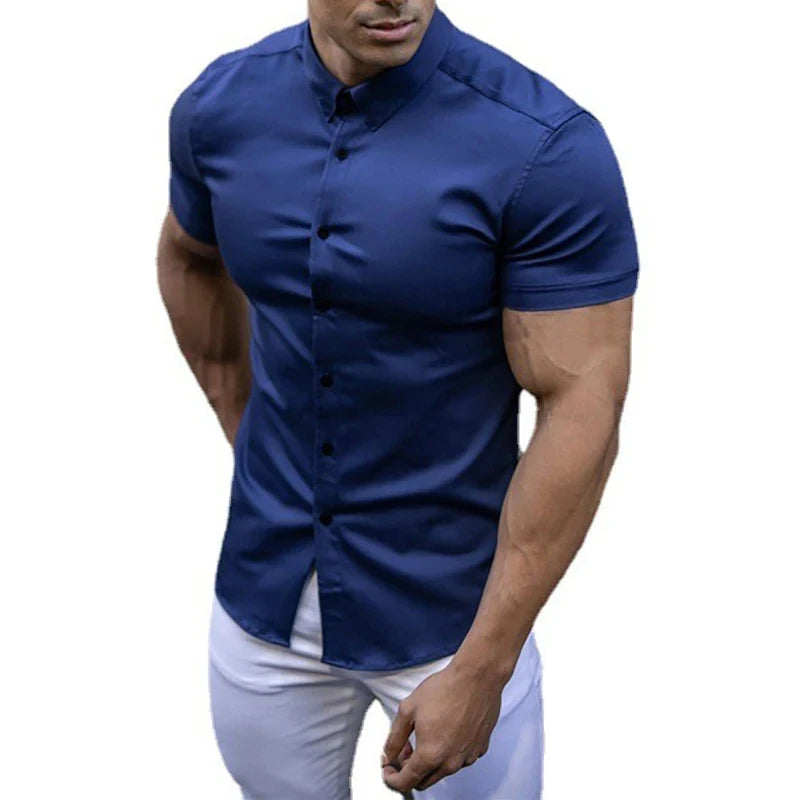 Men's Casual Formal Single-breasted Shirt