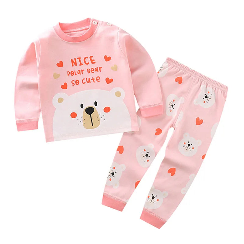 Children Kids Clothes Sets  Boys Girls Suit Pajamas Clothing