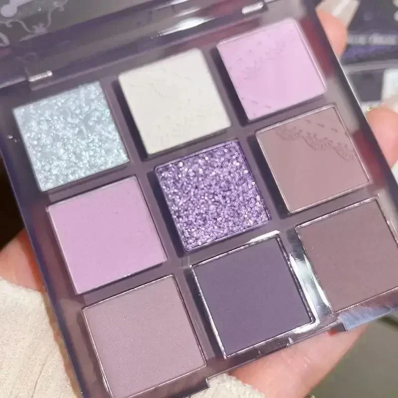 Eyeshadow Palette Purple Lace Shimmer Glitter
