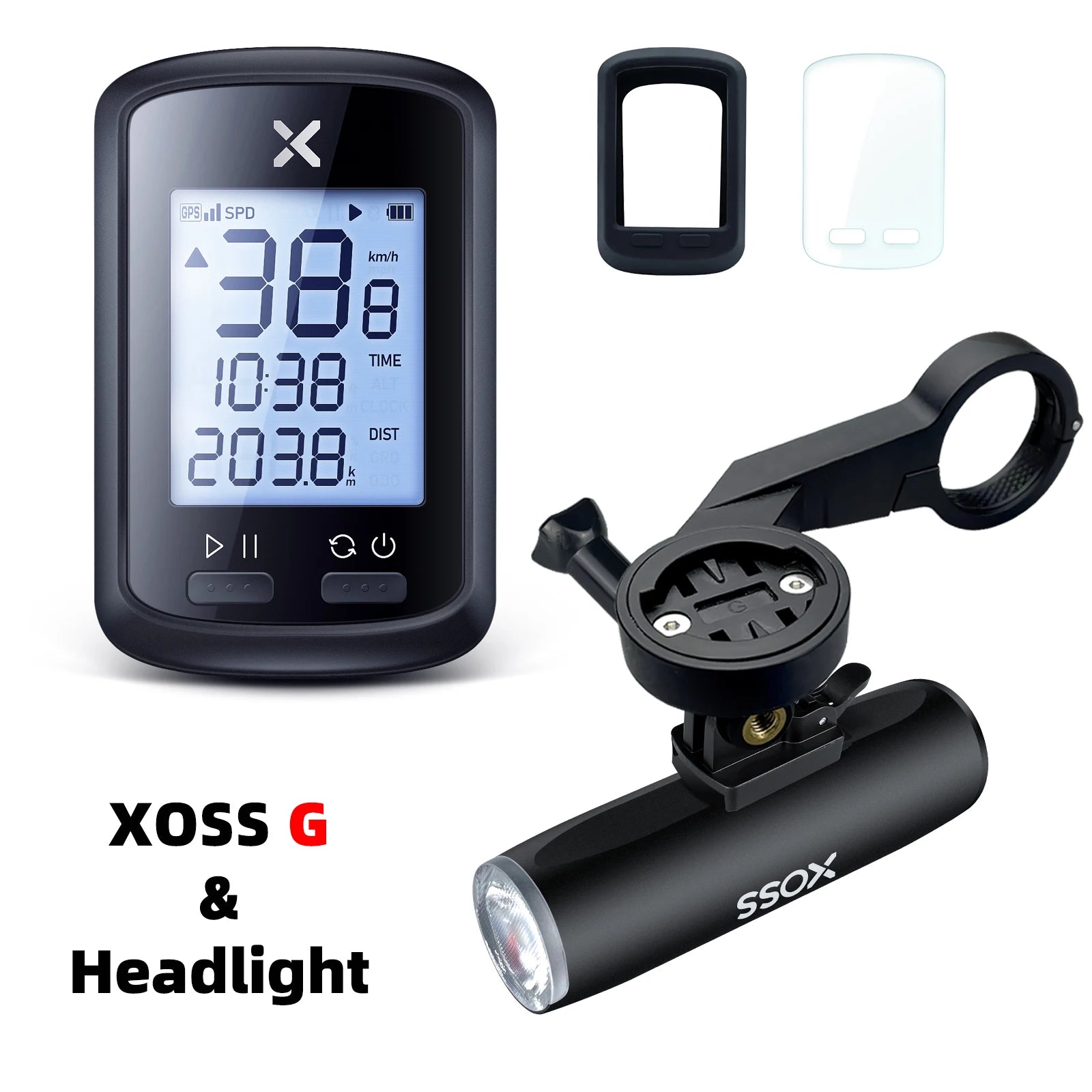 XOSS Bike Headlight Waterproof USB Rechargeable Road MTB Front Lamp Bicycle Flash Light