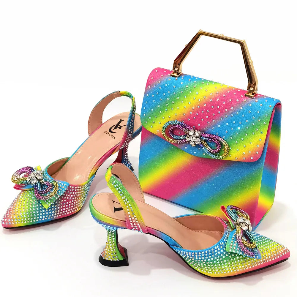 Party High Heels Pointed Toe Stiletto Heels Silver Women's Shoes And Bags