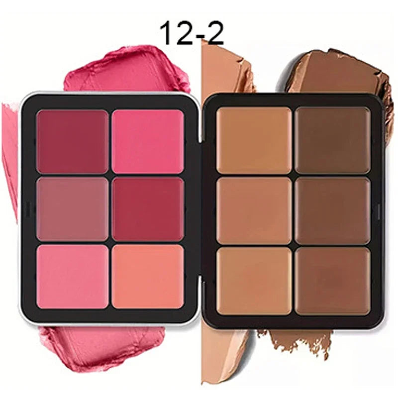 Concealer Blush Cream Matte Highlight Contour Makeup All-in-one Palette Contouring Makeup