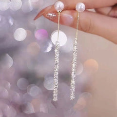Earrings for Women Luxury Full Rhinestone Gold Color Drop Earrings