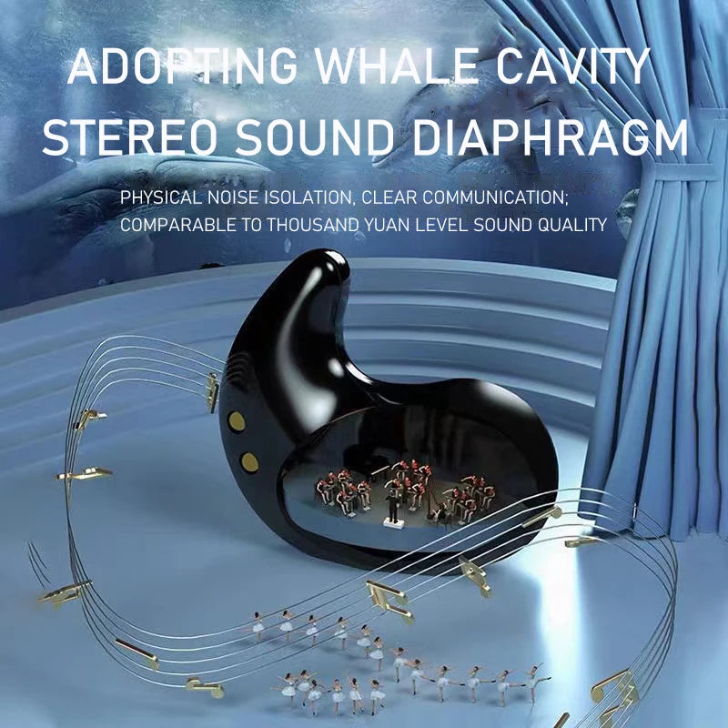 SK Ultra-thin Sleep Headphones 5.3 Wireless Bluetooth Headset Invisible Earbuds