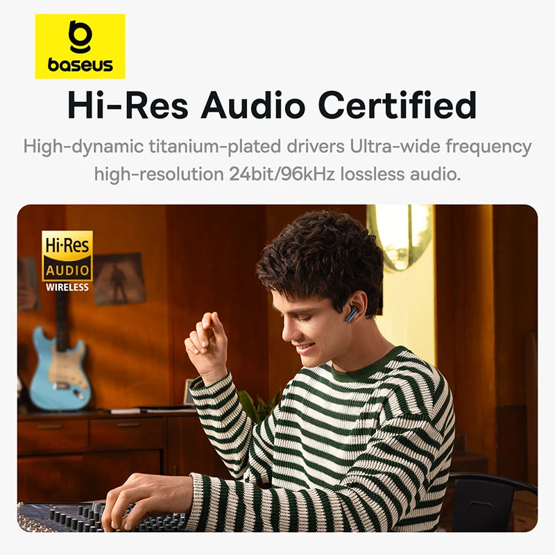 M2s pro Wireless Earphones 3D Spatial Audio 4-Mics ENC Earbuds