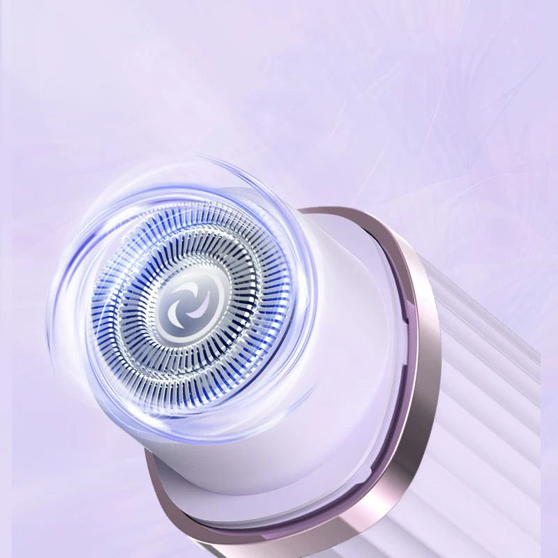 women's electric shaver - suitable for eyebrows, face, legs, and armpits, portable wet and dry hair remover