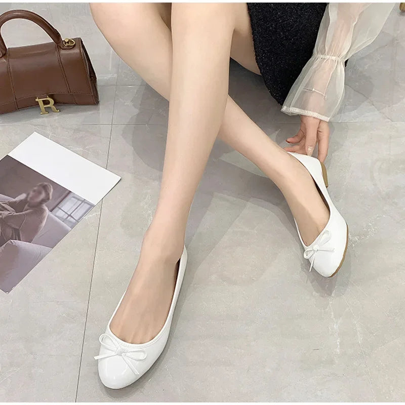 Women's Casual Patent Leather Korean Shoes