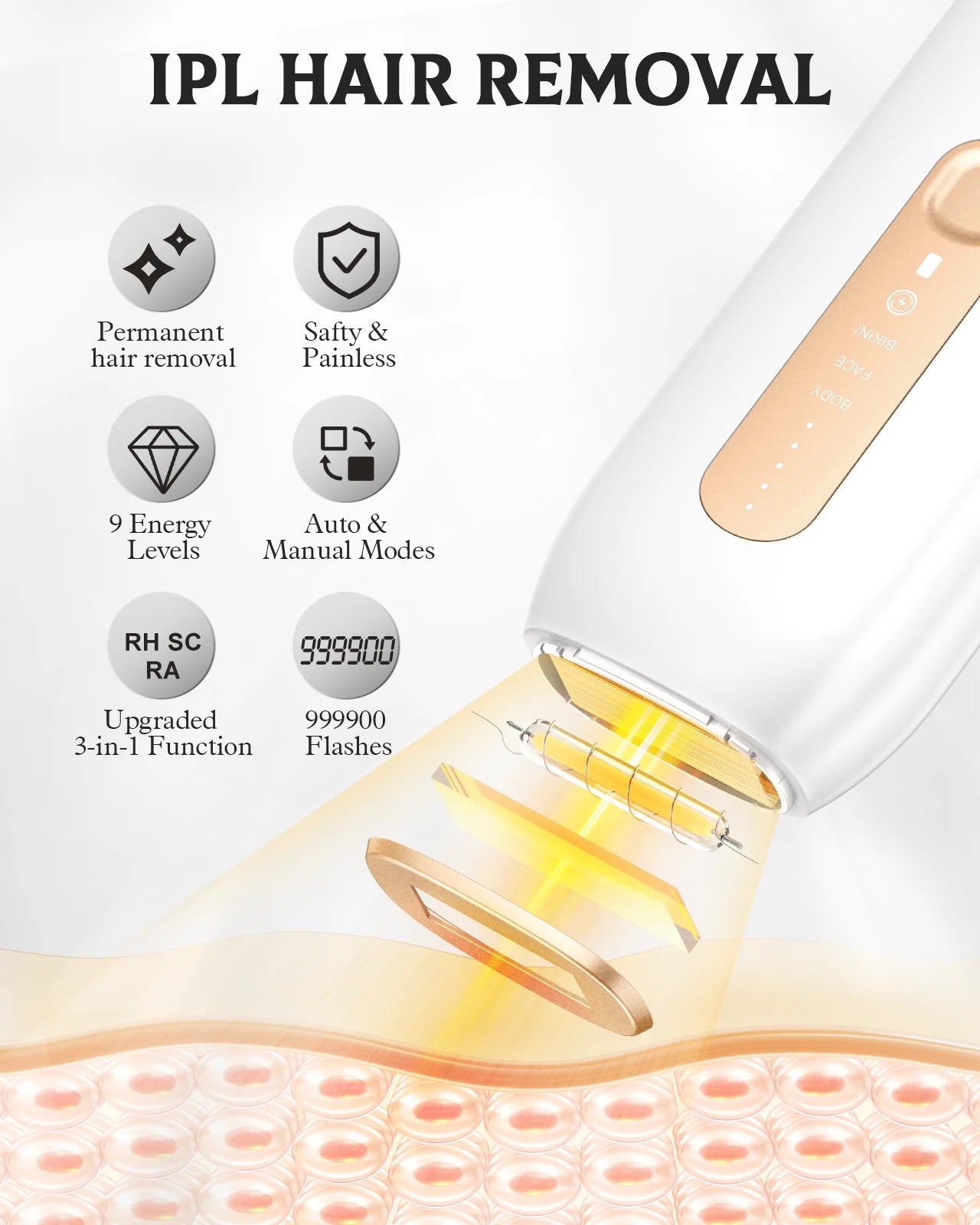 IPL Hair Removal 3-in-1 Laser Hair Removal  Device