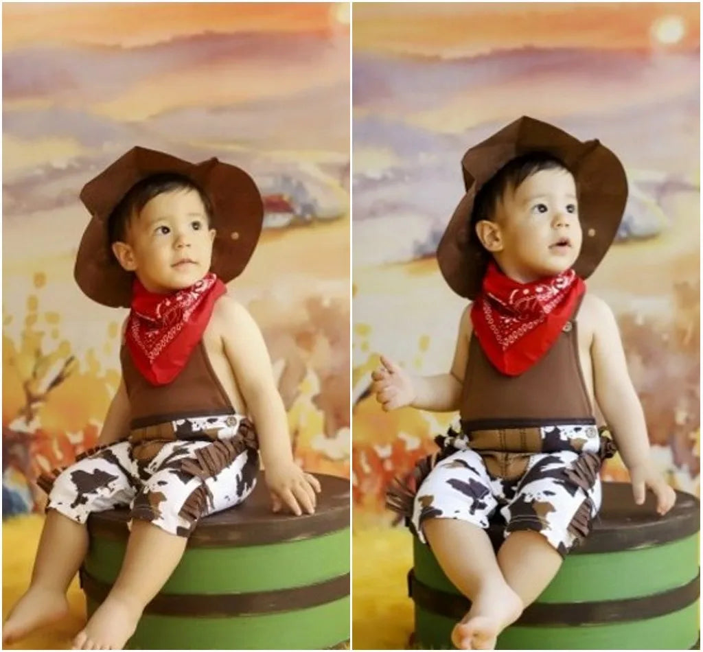 Baby Boy Clothes cowboy Costume Infant Toddler Cowboy Set