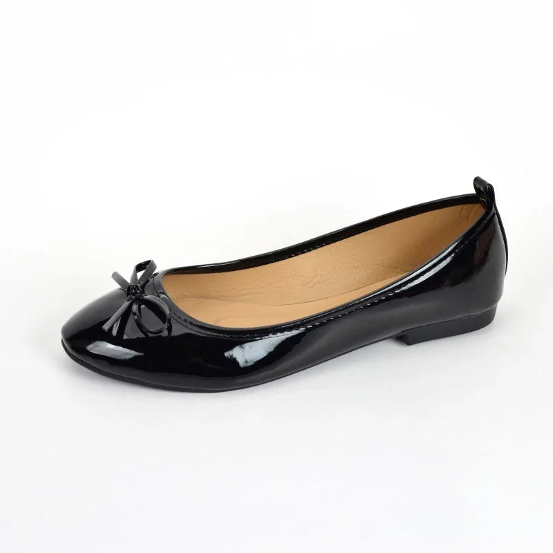 Women's Casual Patent Leather Korean Shoes