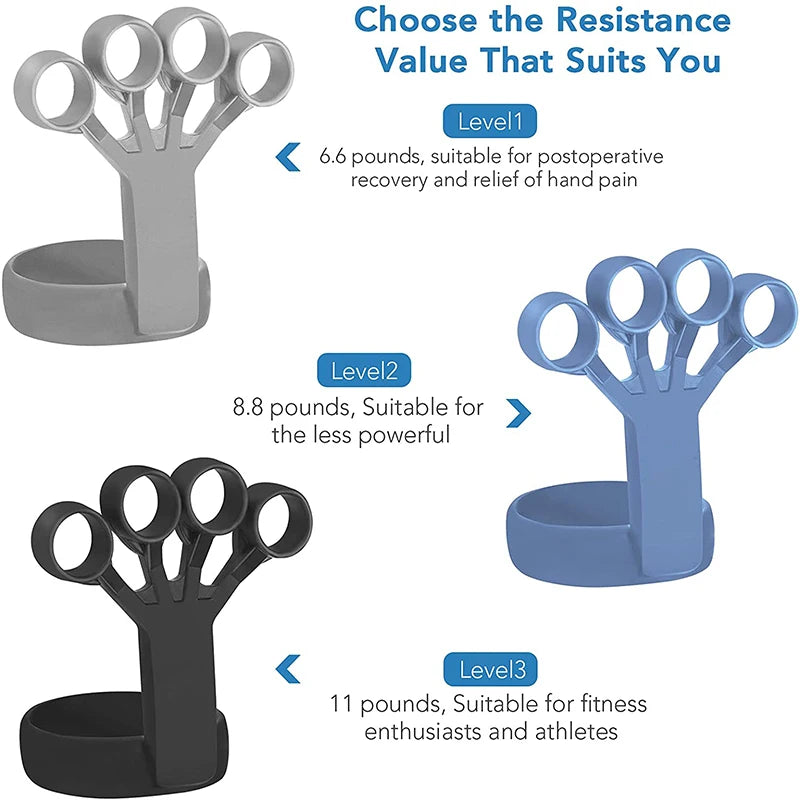 Silicone Finger Trainer Hand Gripper