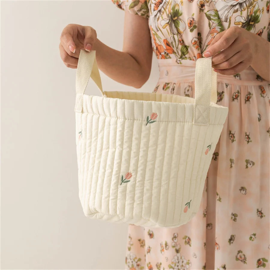 Toy Storage Bag for Diaper Bag Nappy Caddy Baby Items Newborn Bag Storage bucket