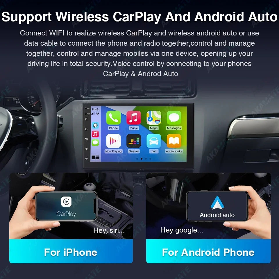 Car Radio for Seat Ibiza 2009-2013 Multimedia Player CarPlay Android Auto GPS Navigation Bluetooth WIFI FM Audio Head Unit 7inch