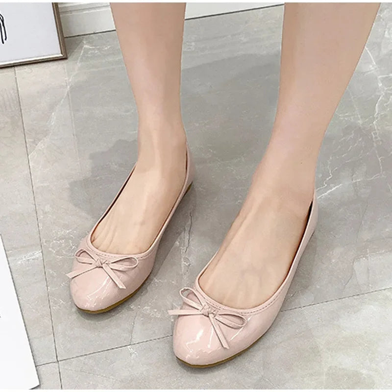 Women's Casual Patent Leather Korean Shoes
