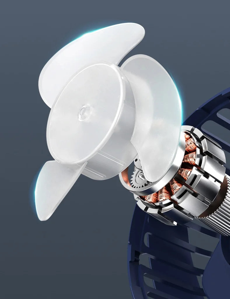 USB Plug-in Use Mini Clipped Fan 360° Rotation 2-speed Wind Desktop Ventilator Silent Air Conditioner