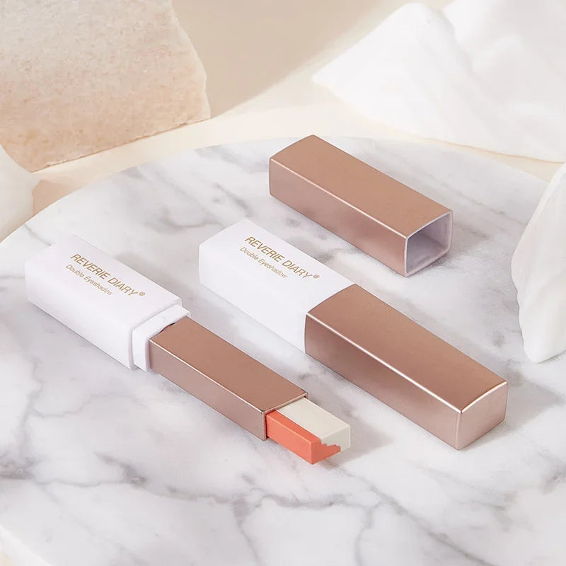 Double Color Glitter Stick Matte Eyeshadow