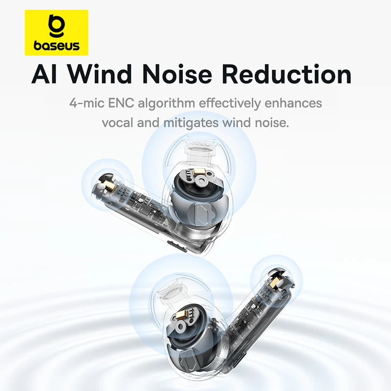 M2s pro Wireless Earphones 3D Spatial Audio 4-Mics ENC Earbuds