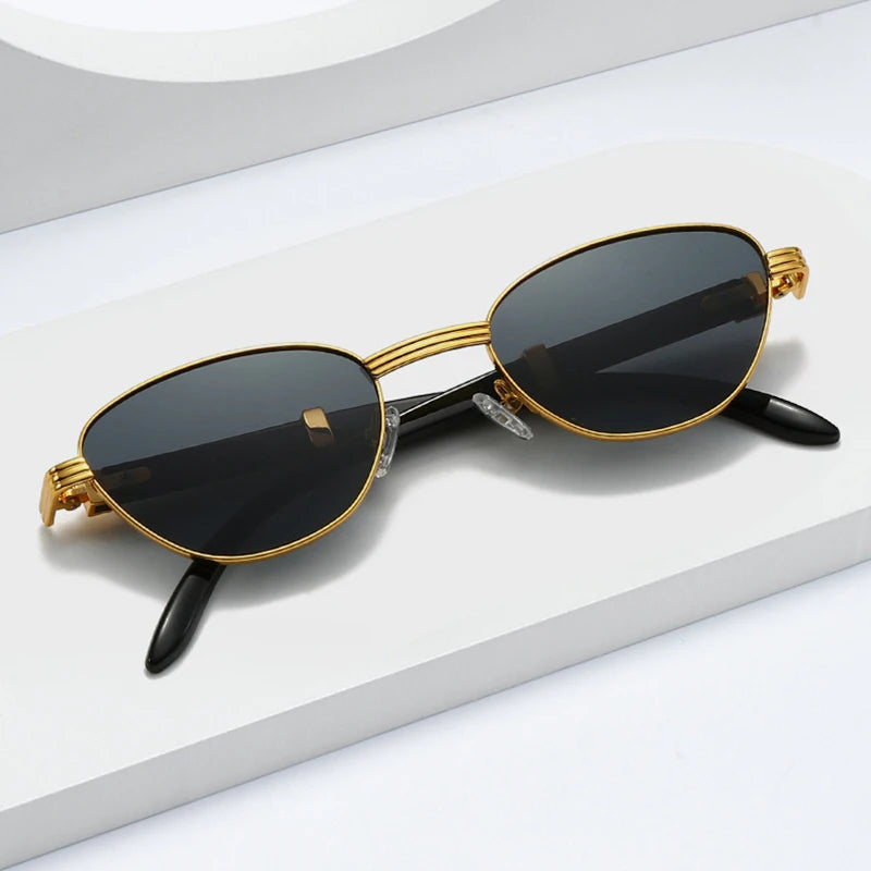 Women Luxury Sunglasses Fashion Brand Designer Clear Gradient Lens Eyewear