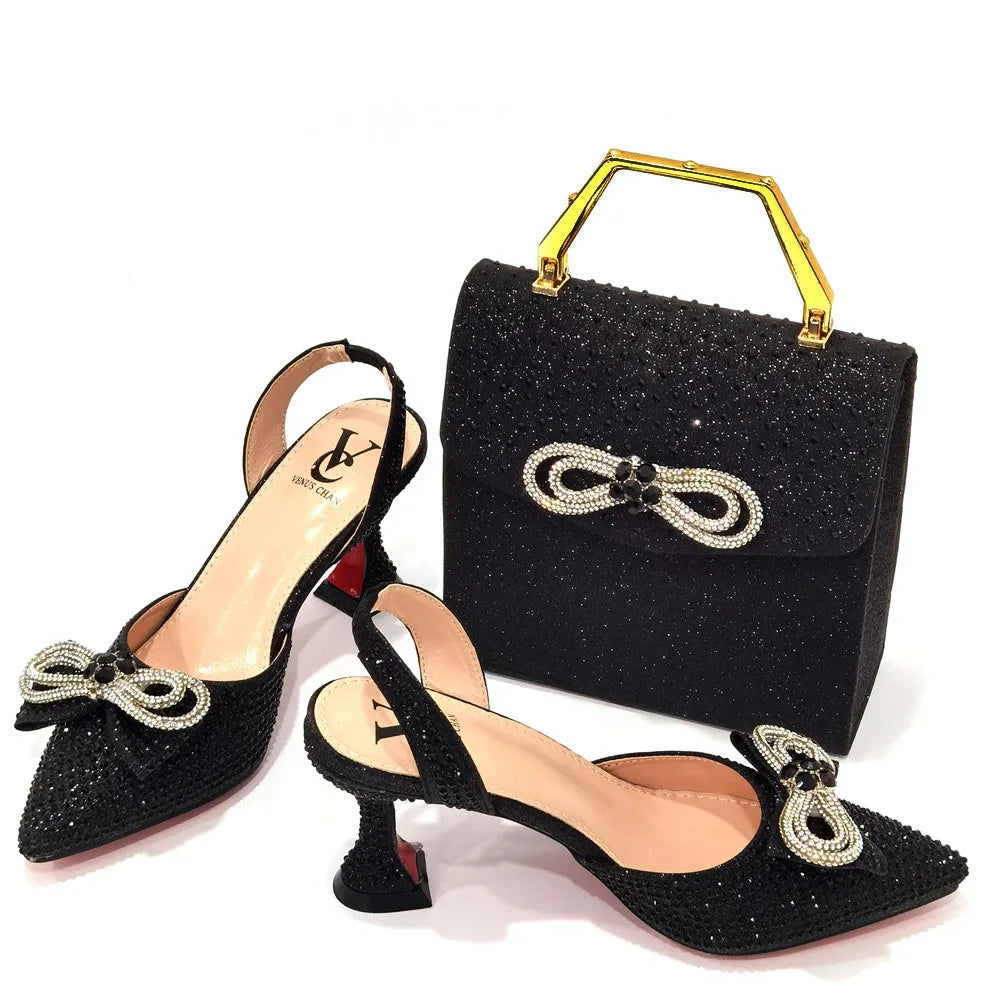 Party High Heels Pointed Toe Stiletto Heels Silver Women's Shoes And Bags