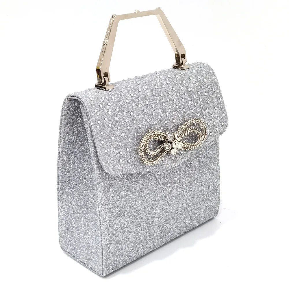 Party High Heels Pointed Toe Stiletto Heels Silver Women's Shoes And Bags