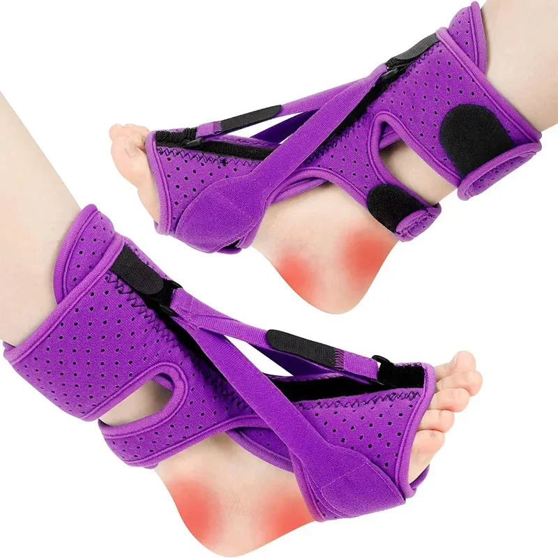 Adjustable Night Splint For Plantar Fasciitis Pain Relief Soft Foot Drop Brace