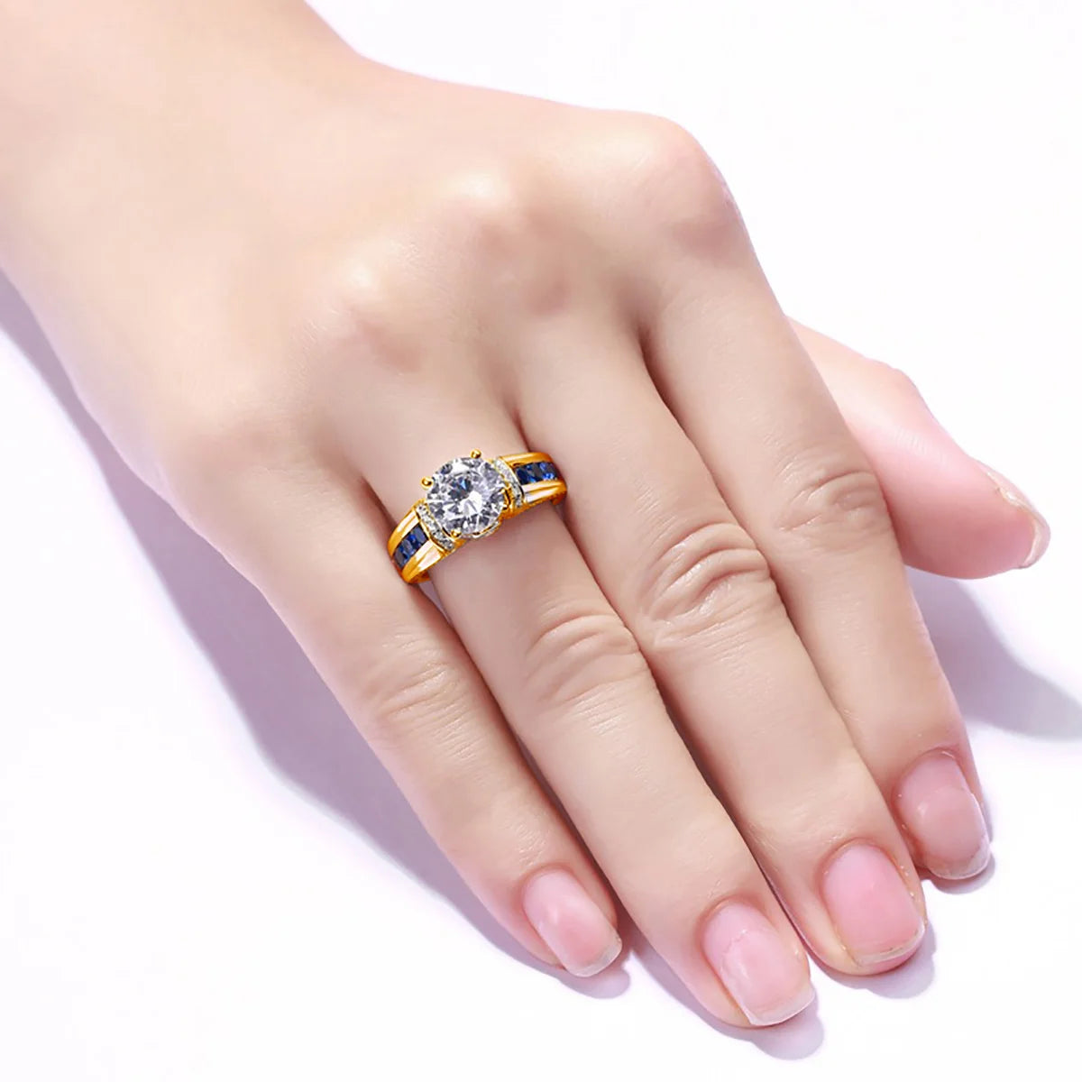 Diamond Ring For Women 100% Sterling Silver Good Quality Wedding Jewelry