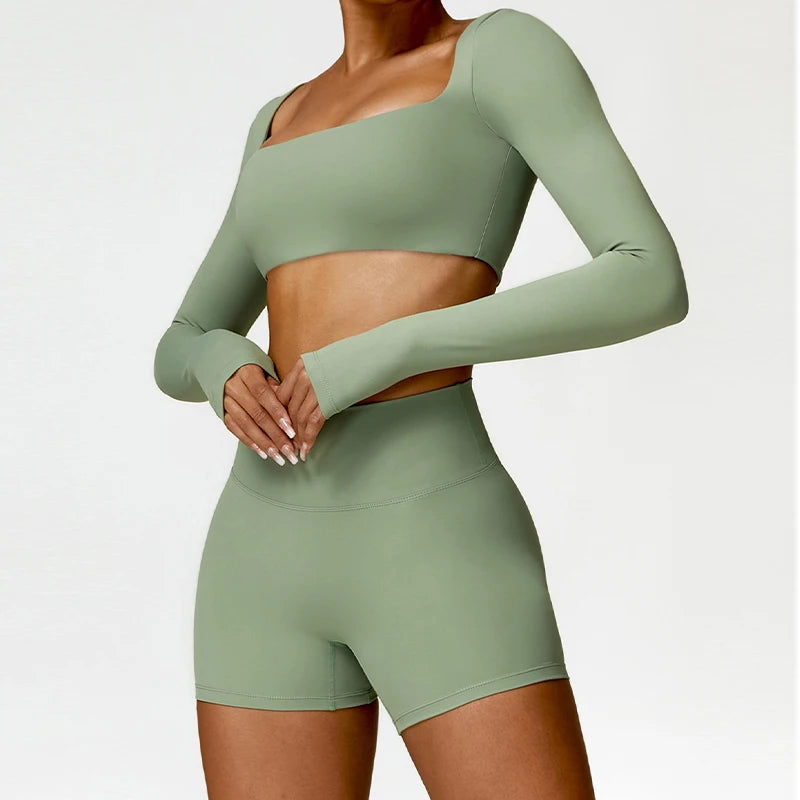 Women Quick-Drying Gym Set 2PCS Yoga Suit Women